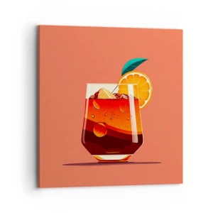 Bild auf Leinwand - Leinwandbild - Sommerliche Erfrischung - 70x70 cm