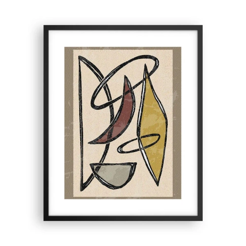 Poster in einem schwarzem Rahmen - Vertikale und Horizontale - 40x50 cm