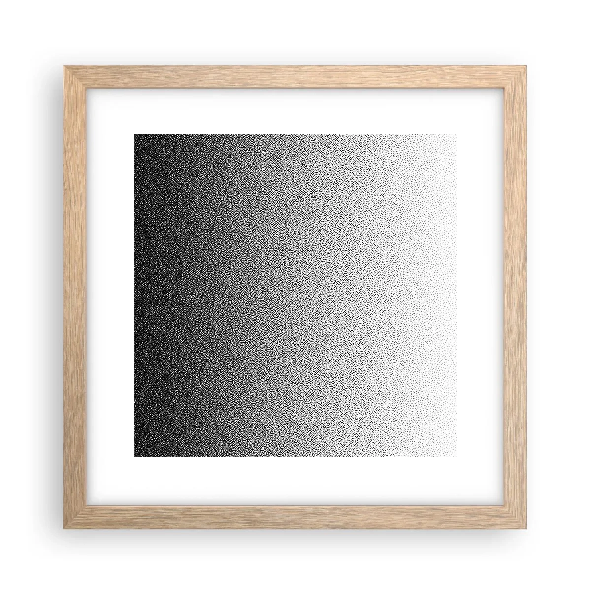 Poster in einem Rahmen aus heller Eiche - Dem Licht entgegen - 30x30 cm