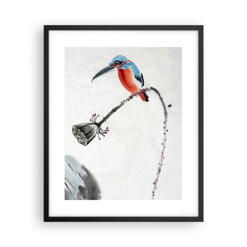 Poster in einem schwarzem Rahmen - Das Leben der Wiese - 40x50 cm