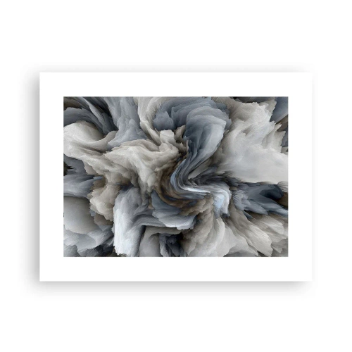 Poster - Stein und Blume - 40x30 cm