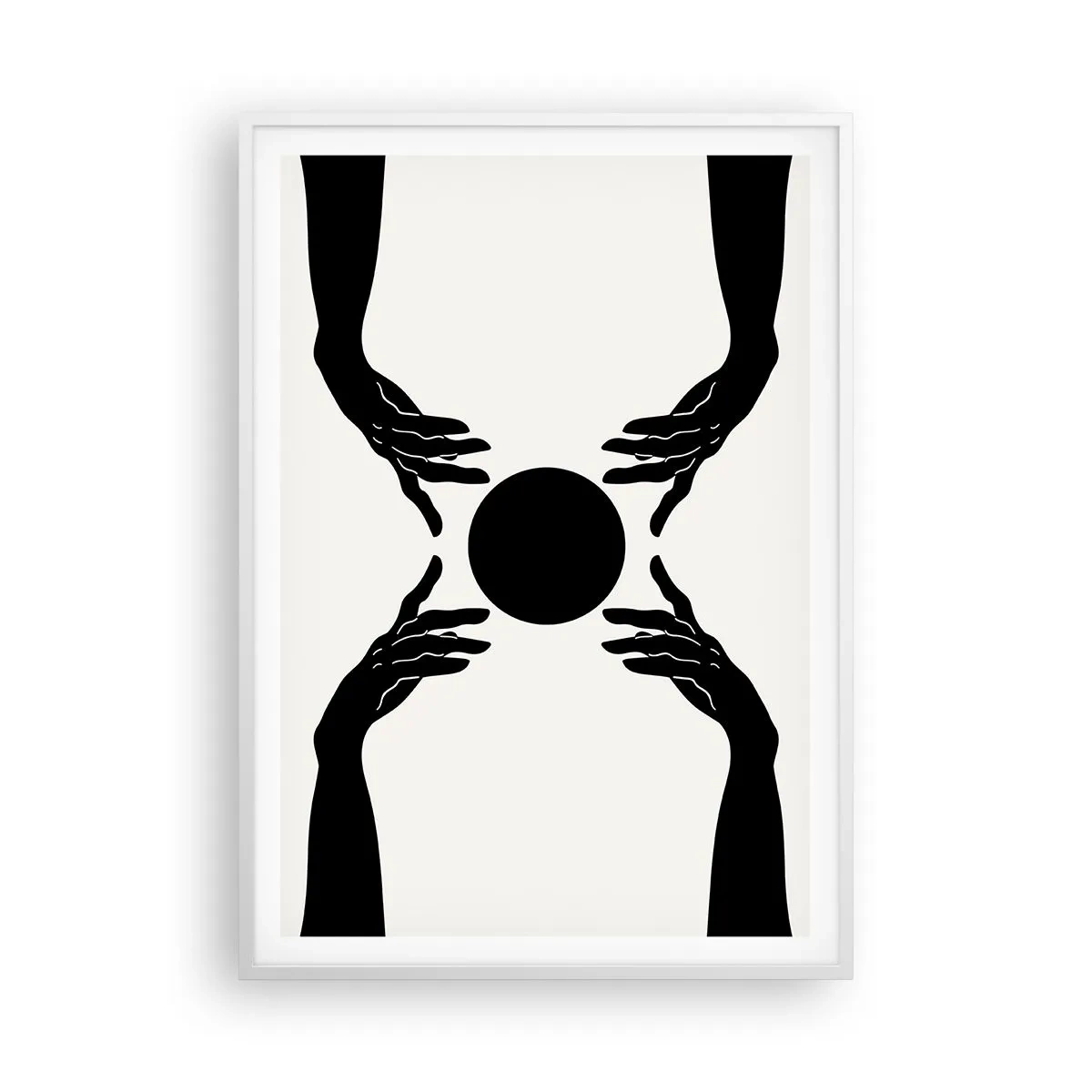 Poster in einem weißen Rahmen - Geheimes Zeichen - 70x100 cm