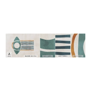 Fototapetenmuster Standard Eco - Zeichen und Rituale - Boho, Auge, Minimalismus - 100x30 cm