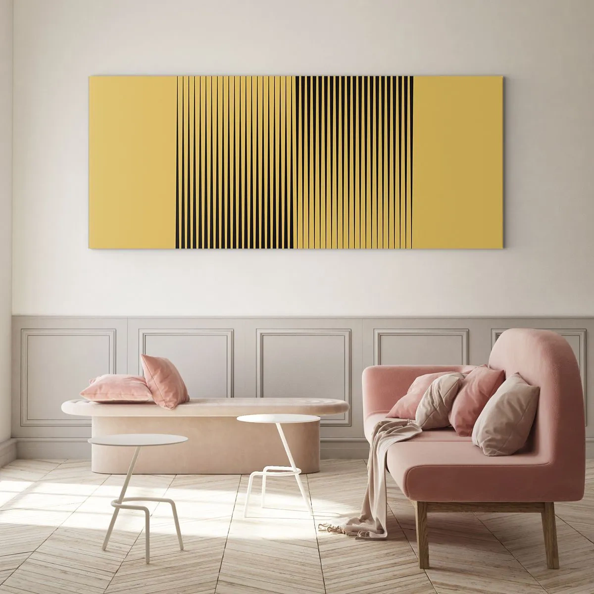 Glasbild - Bild auf glas - Quadratur der Gegensätze - 100x40 cm