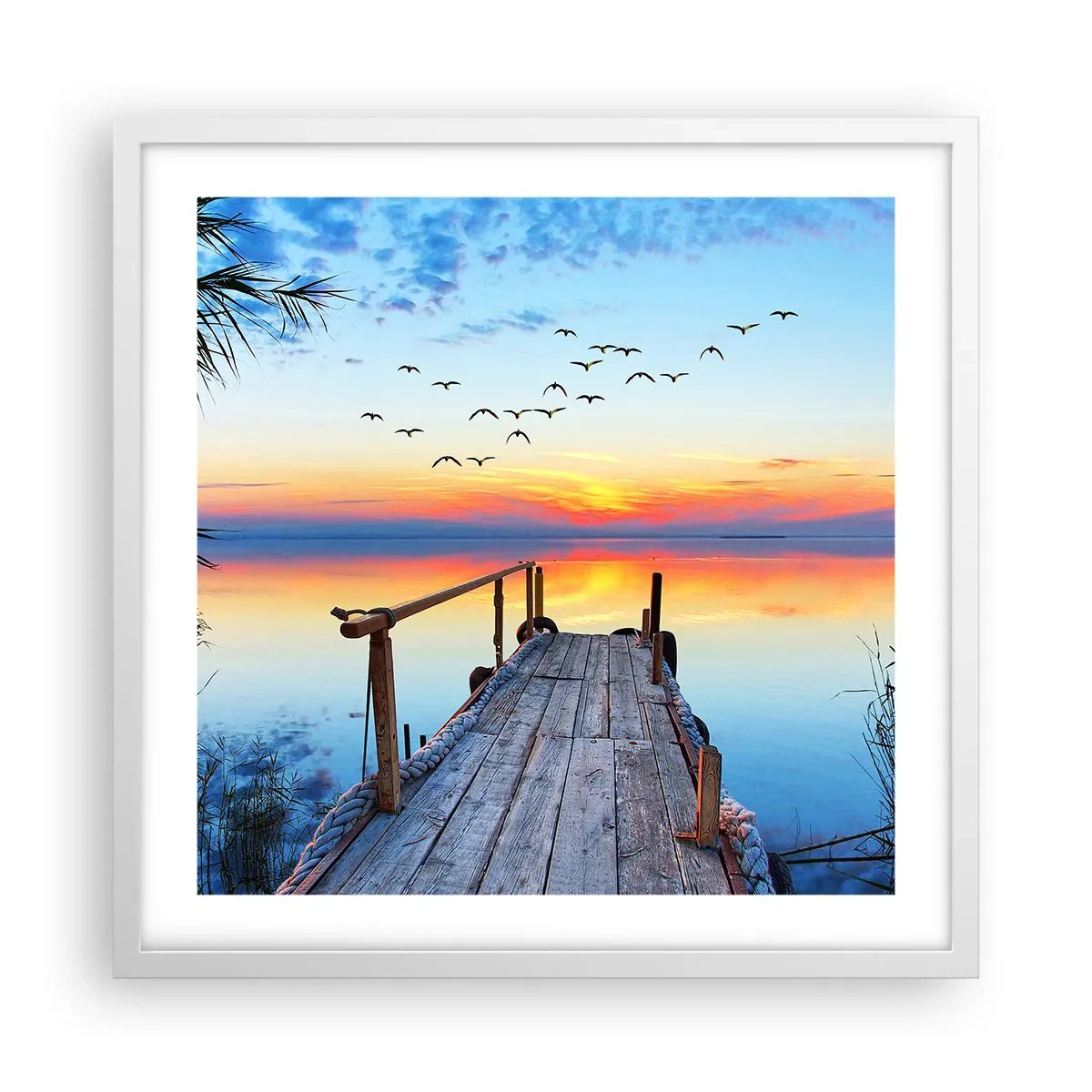 Poster in einem weißen Rahmen - Es ist Zeit, zurückzukehren ... - 50x50 cm