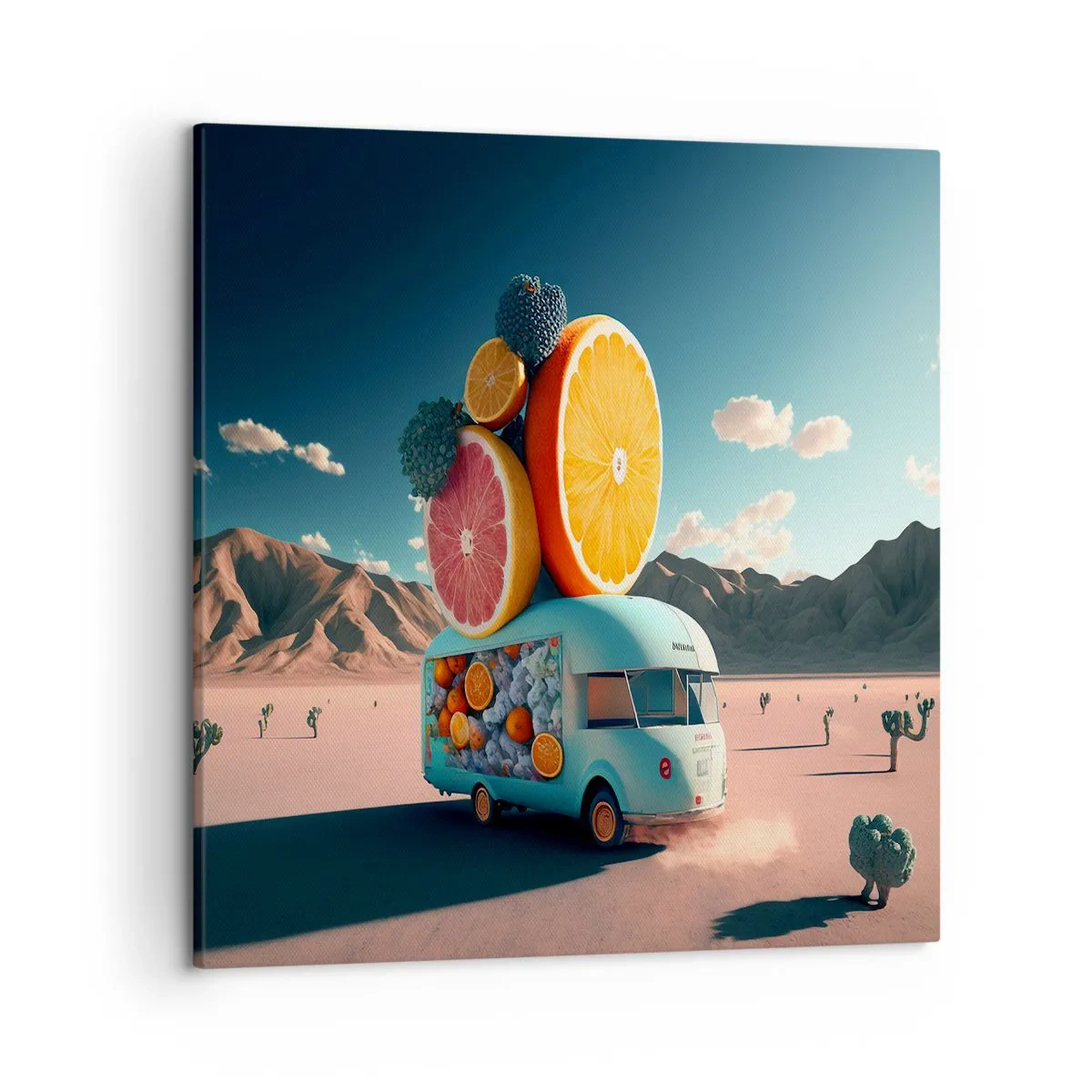 Bild auf Leinwand - Leinwandbild - Geschmack von Urlaub - 50x50 cm