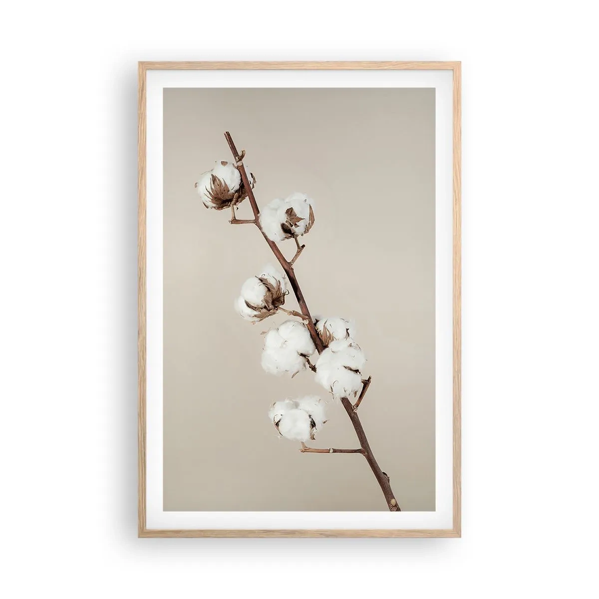 Poster in einem Rahmen aus heller Eiche - An der Quelle der Weichheit - 61x91 cm