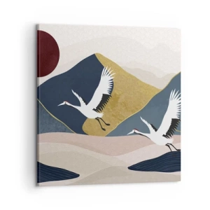 Bild auf Leinwand - Leinwandbild - Es ist wieder ein Tag VERFLOGEN - 60x60 cm