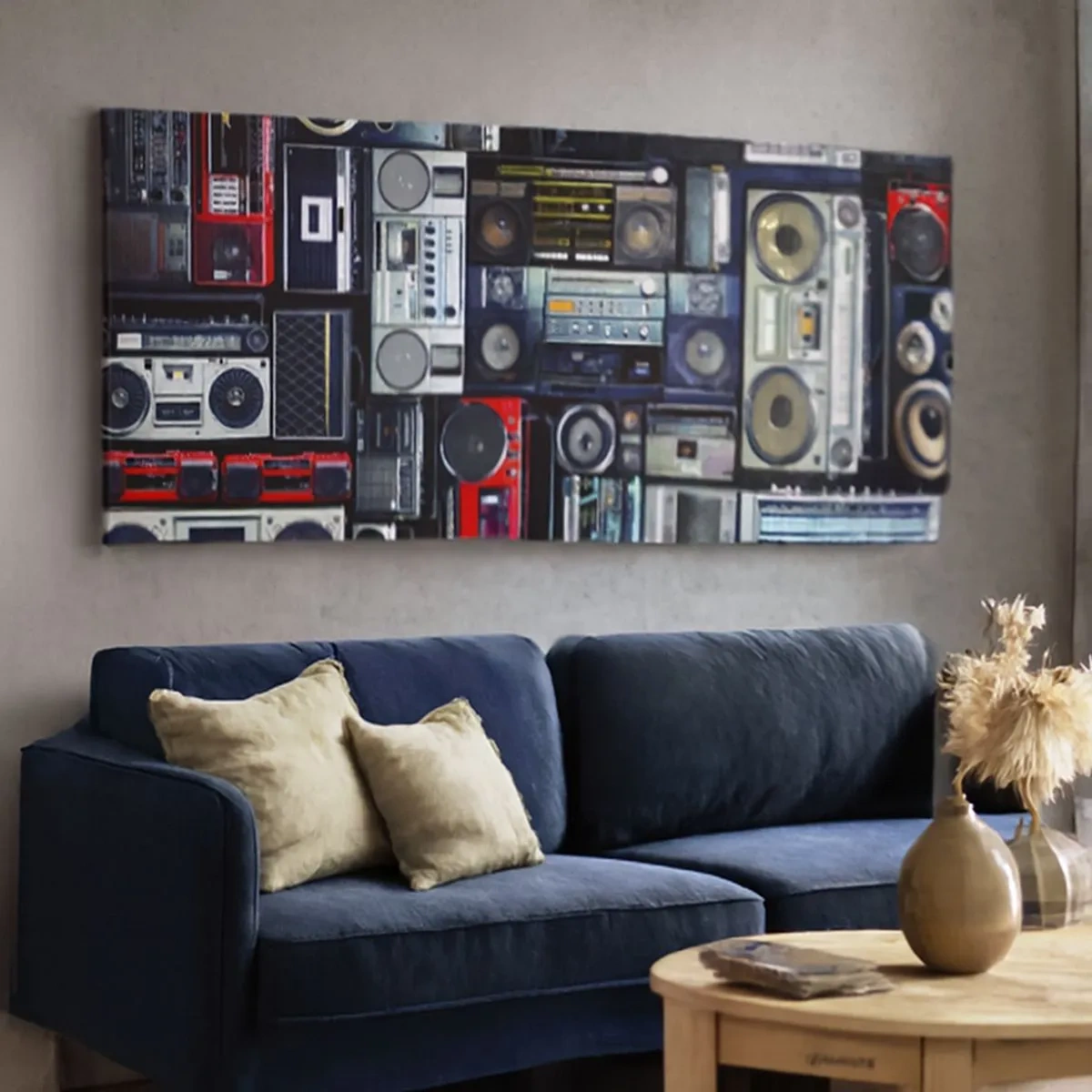 Bild auf Leinwand - Leinwandbild - Sehnsucht nach den 1980er Jahren - 100x40 cm