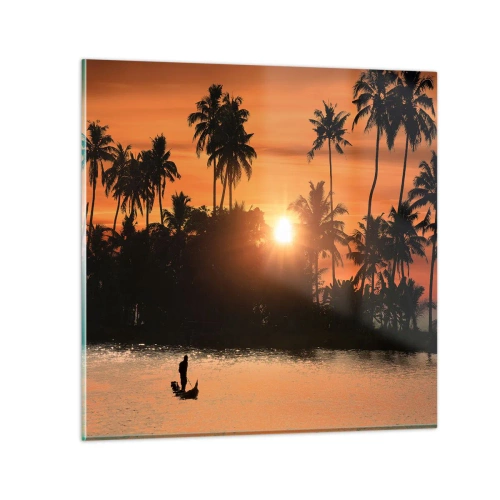 Glasbild - Bild auf glas - Zeit zum Entspannen - 30x30 cm