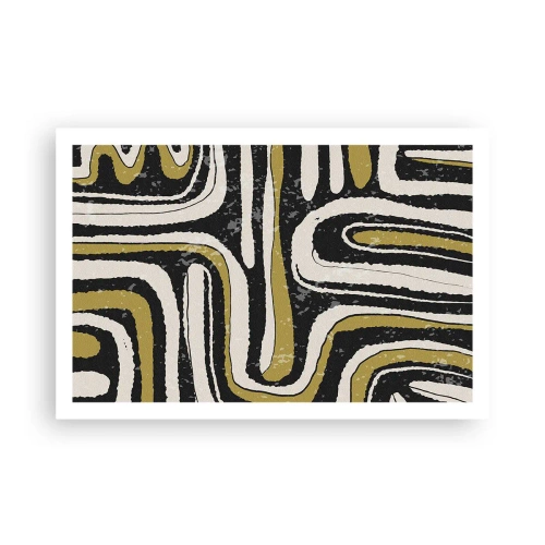 Poster - Komposition: Straßen und Gassen - 91x61 cm