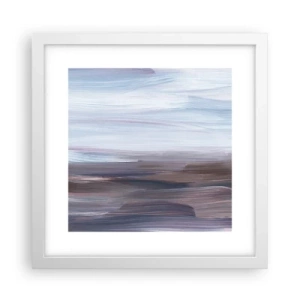 Poster in einem weißen Rahmen - Elemente: Wasser - 30x30 cm