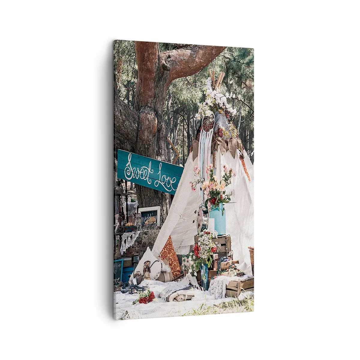 Bild auf Leinwand - Leinwandbild - Liebe machen ... - 45x80 cm