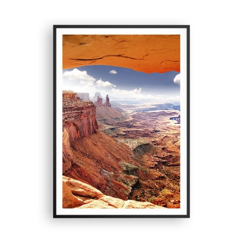 Poster in einem schwarzem Rahmen - Von der Natur selbst geschnitzt - 70x100 cm