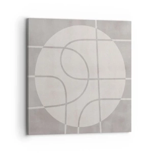 Bild auf Leinwand - Leinwandbild - Kreisförmig und geradeaus - 70x70 cm