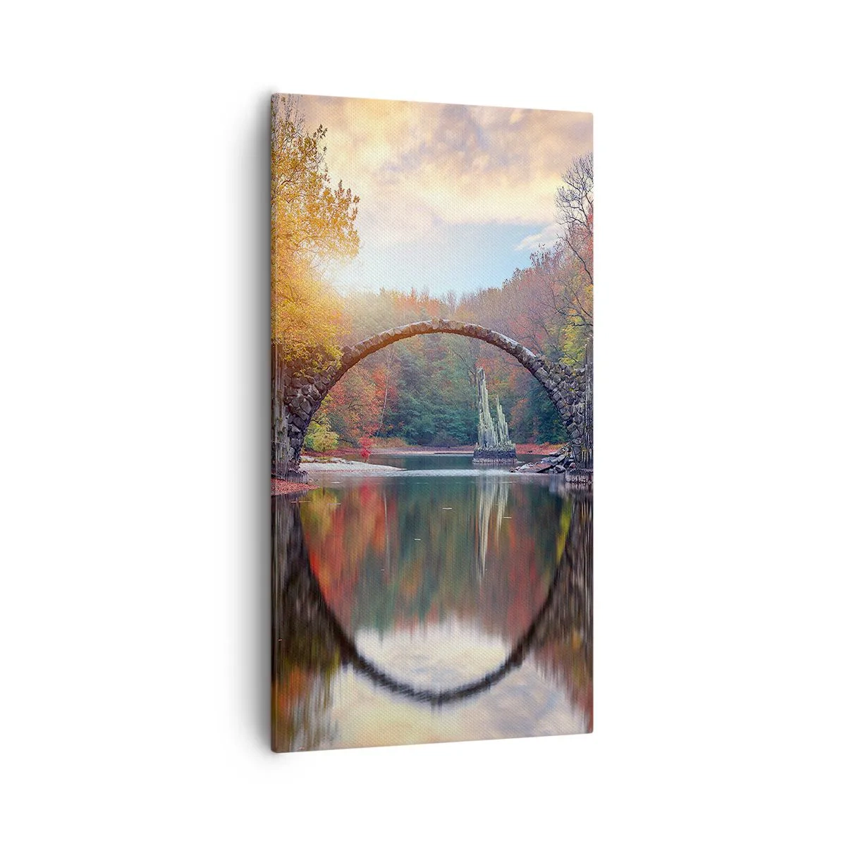 Bild auf Leinwand - Leinwandbild - Auf der anderen Seite des Spiegels - 55x100 cm