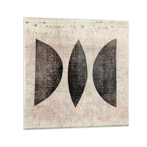 Glasbild - Bild auf glas - Ethnische Abstraktion - 60x60 cm