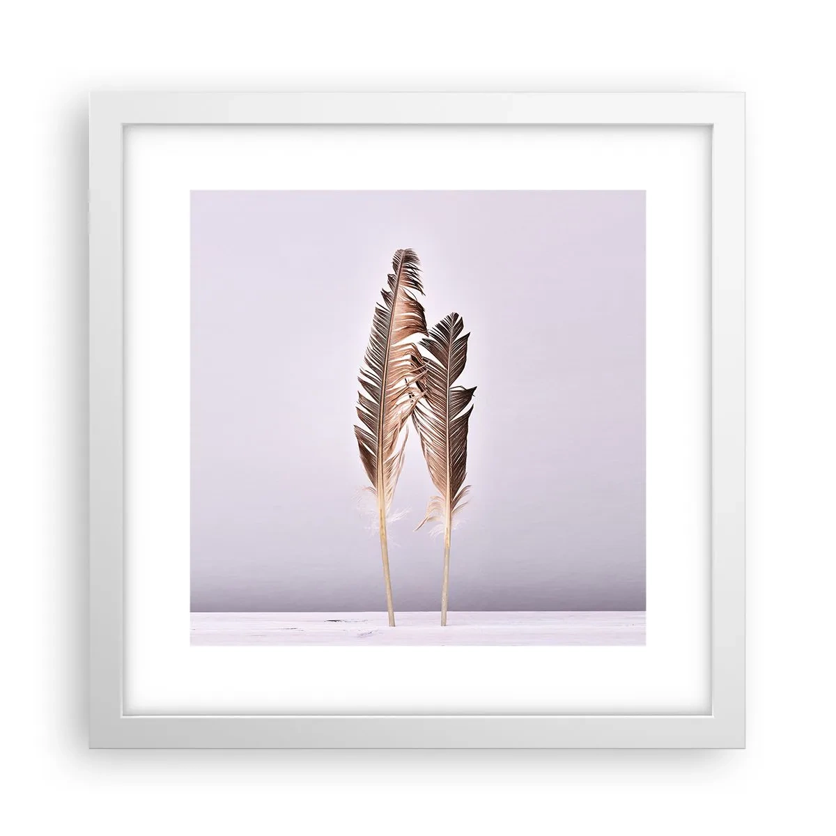 Poster in einem weißen Rahmen - Gegen das Nichts - 30x30 cm