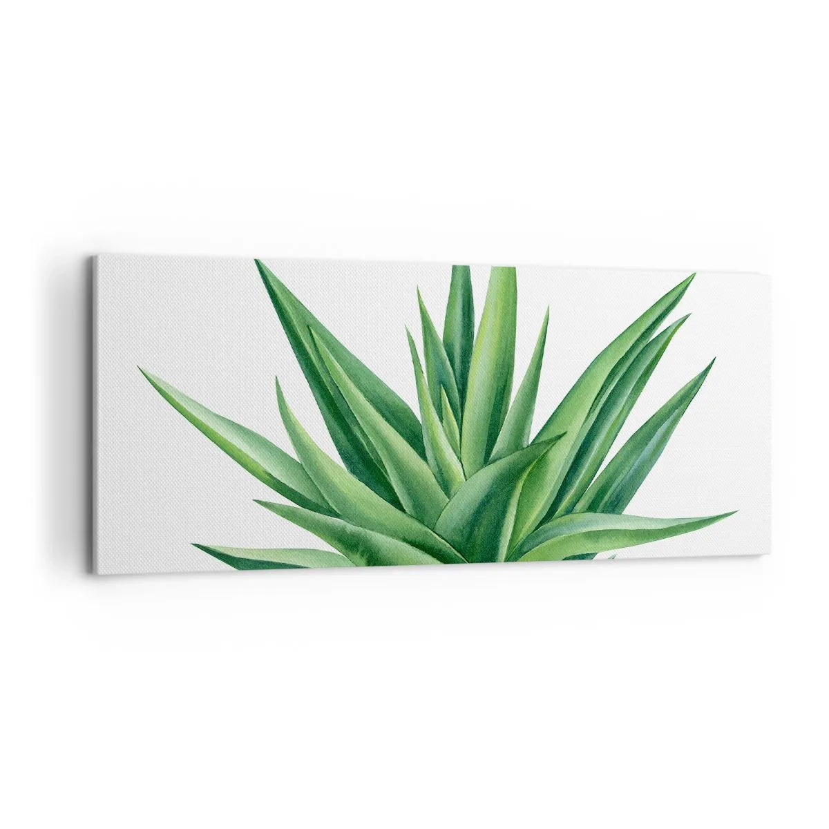 Bild auf Leinwand - Leinwandbild - Grün – Kraft – Leben - 100x40 cm