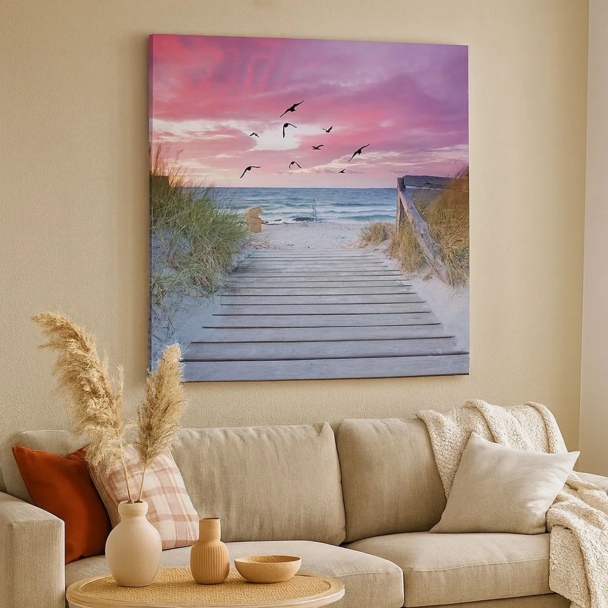 Bild auf Leinwand - Leinwandbild - Baltischer Eindruck - 30x30 cm