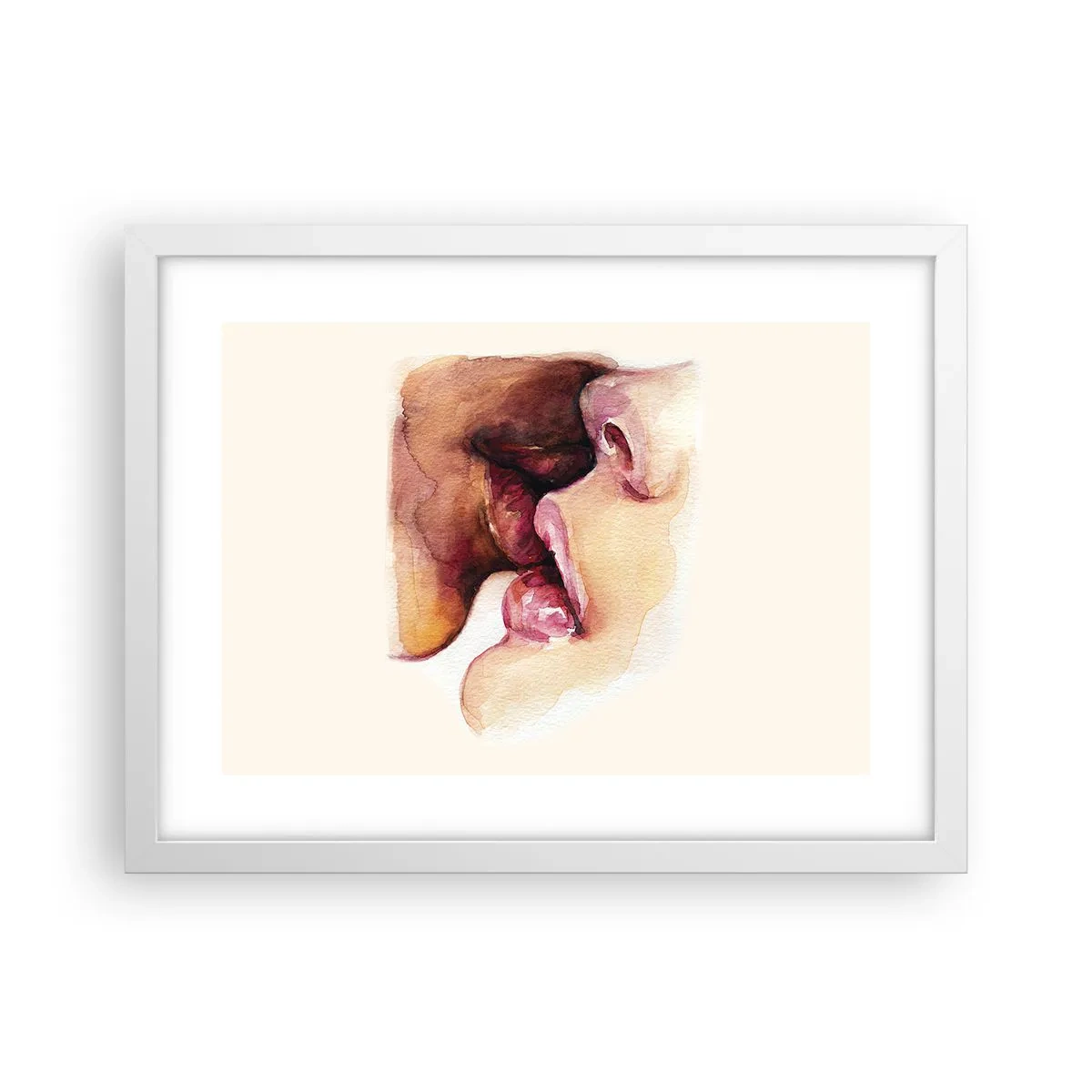 Poster in einem weißen Rahmen - Wie Tag und Nacht, Erde und Himmel - 40x30 cm