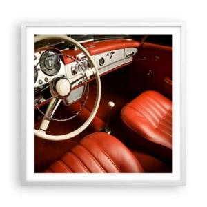Poster in einem weißen Rahmen - Luxus im Vintagestil - 60x60 cm