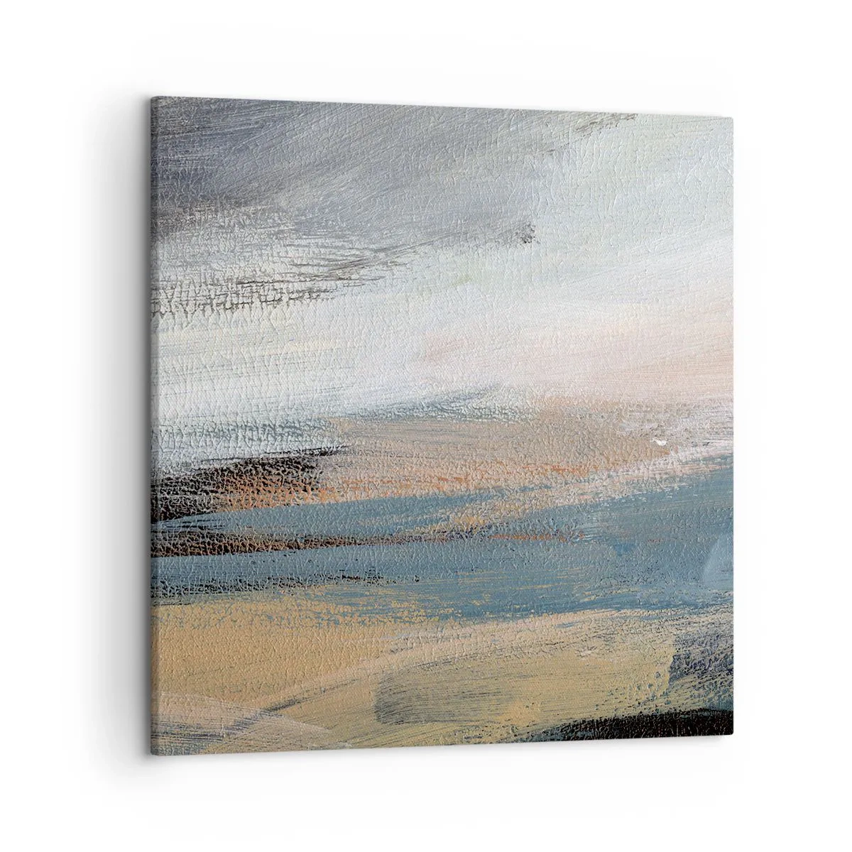 Bild auf Leinwand - Leinwandbild - Abstraktion: nördliche Landschaft - 50x50 cm
