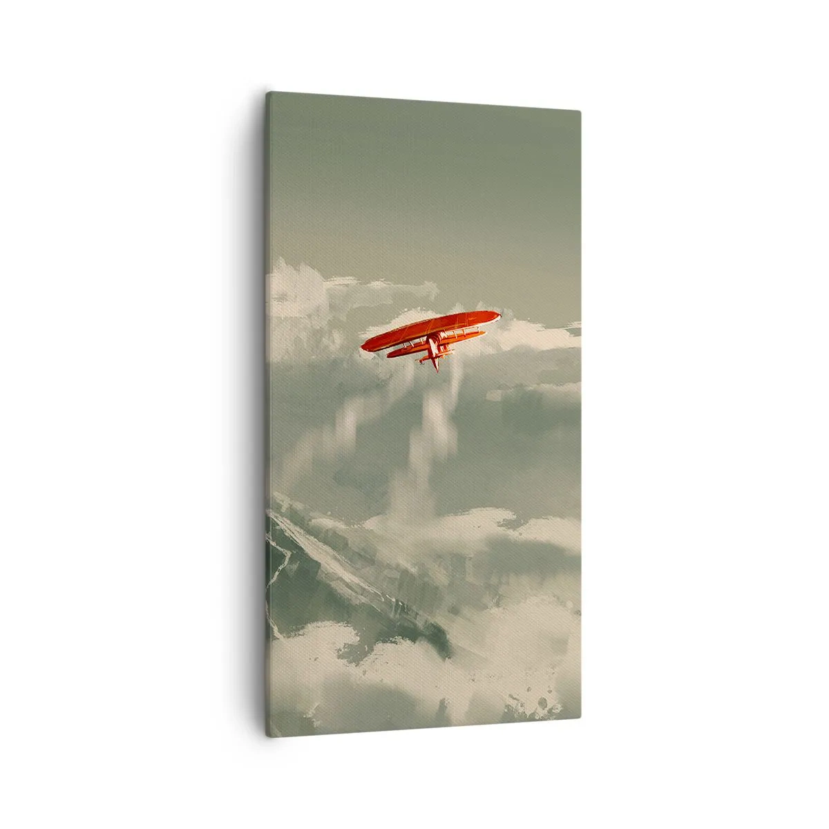 Bild auf Leinwand - Leinwandbild - Furchtloser Pionier - 55x100 cm