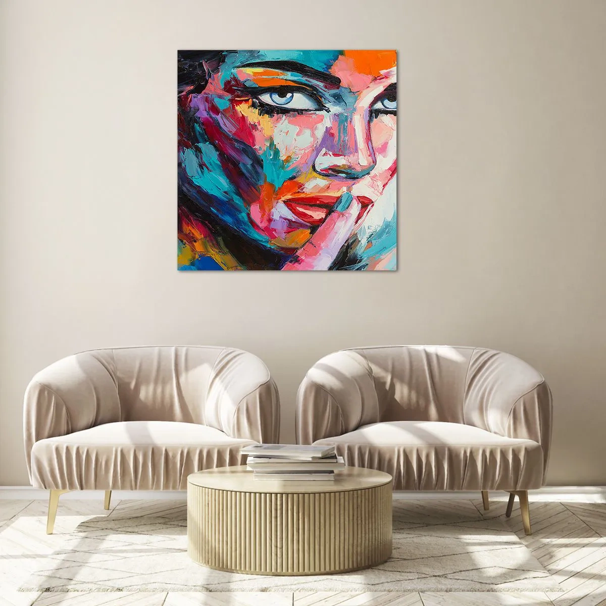 Glasbild - Bild auf glas - Unser erstes Geheimnis - 40x40 cm