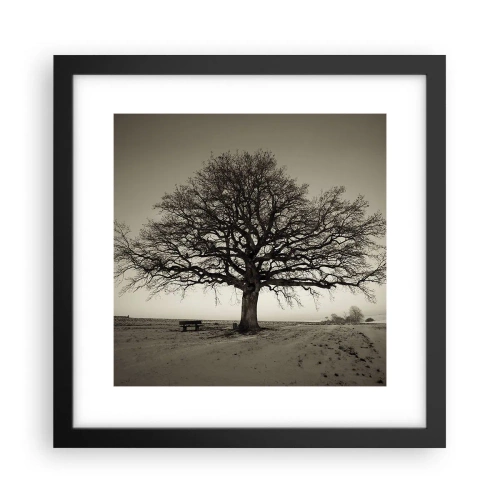 Poster in einem schwarzem Rahmen - Von hier zu Ewigkeit - 30x30 cm