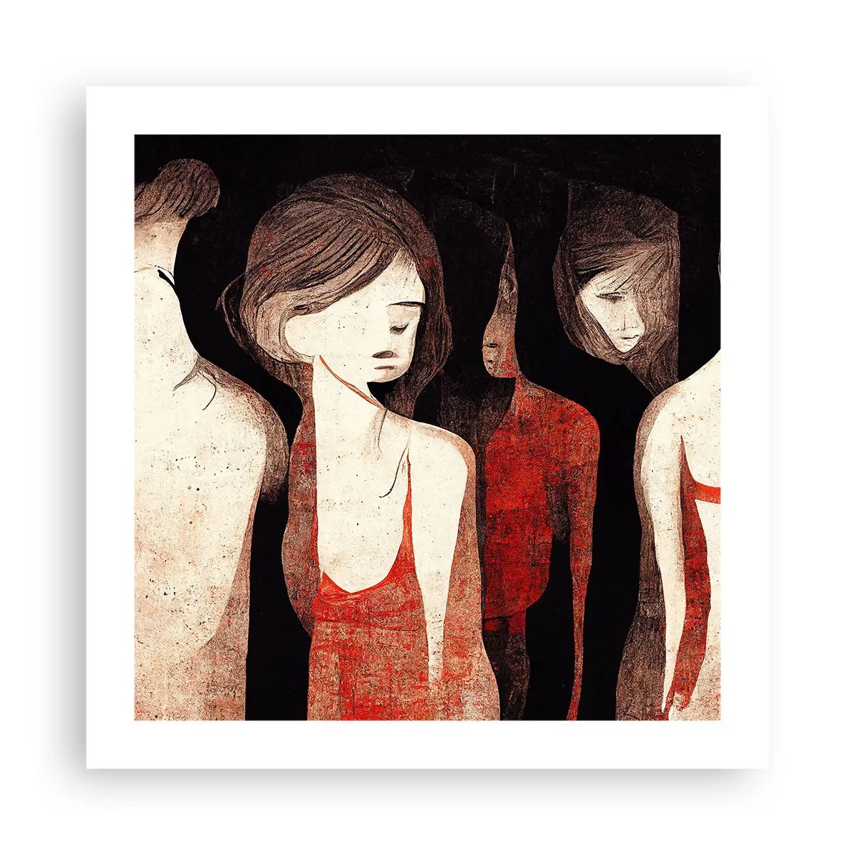 Poster - Madonnen der Dunkelheit - 50x50 cm
