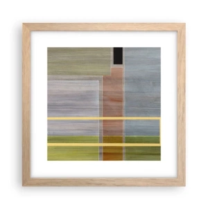 Poster in einem Rahmen aus heller Eiche - Einfach und ruhig - 30x30 cm
