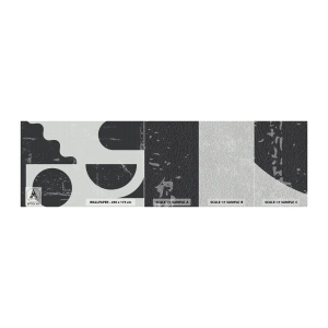 Fototapeten Muster Premium Sand - Komposition oben und unten - Abstraktion, Schwarz und weiß, Alt - 100x30 cm