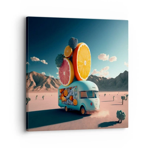 Bild auf Leinwand - Leinwandbild - Geschmack von Urlaub - 30x30 cm