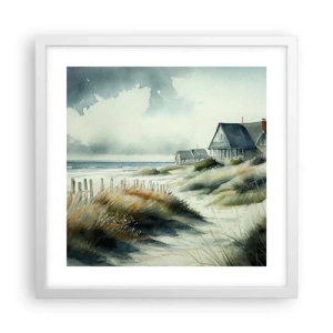 Poster in einem weißen Rahmen - Abseits vom Trubel - 40x40 cm