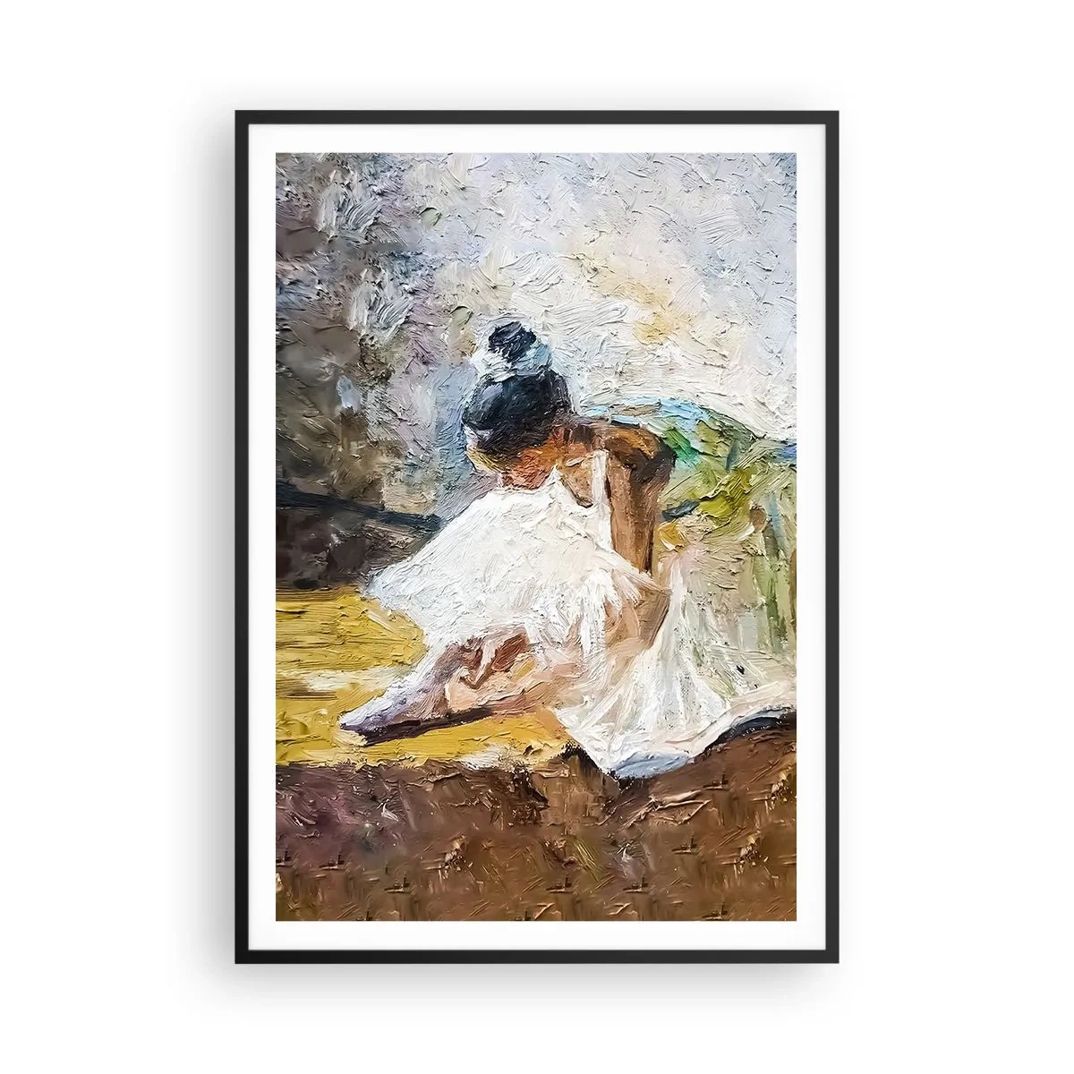 Poster in einem schwarzem Rahmen - Aus einem Gemälde von Degas - 70x100 cm