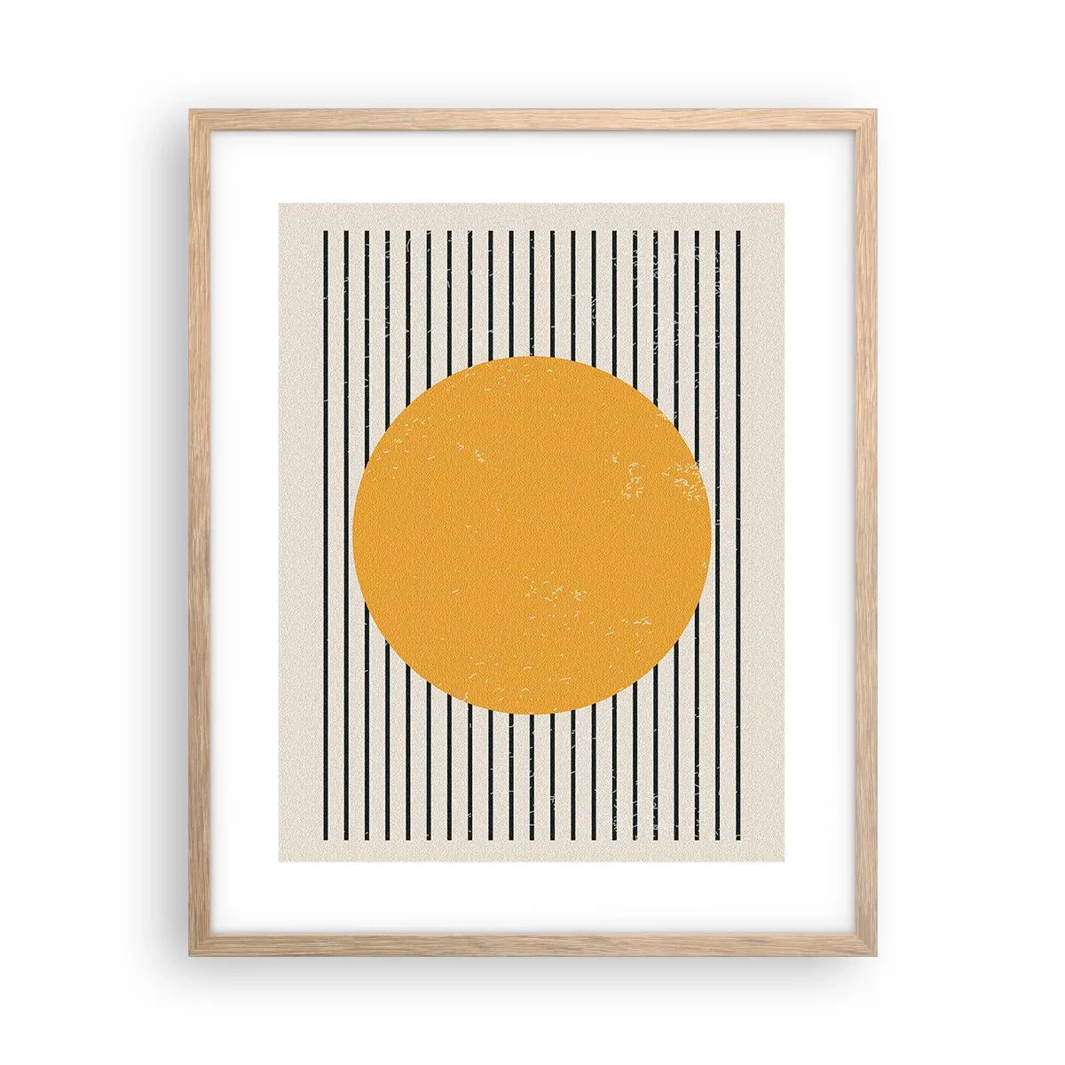 Poster in einem Rahmen aus heller Eiche - Die Kraft der Einfachheit - 40x50 cm