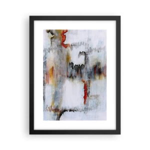 Poster in einem schwarzem Rahmen - Ein Stock auf dem Wasser - 30x40 cm