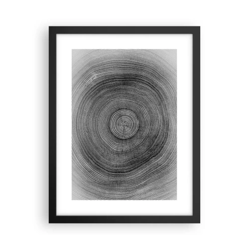 Poster in einem schwarzem Rahmen - Zeichen der Zeit - 30x40 cm