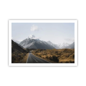 Poster - Der Weg ins Herz der Berge - 91x61 cm
