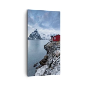 Bild auf Leinwand - Leinwandbild - Skandinavischer Rückzugsort - 55x100 cm