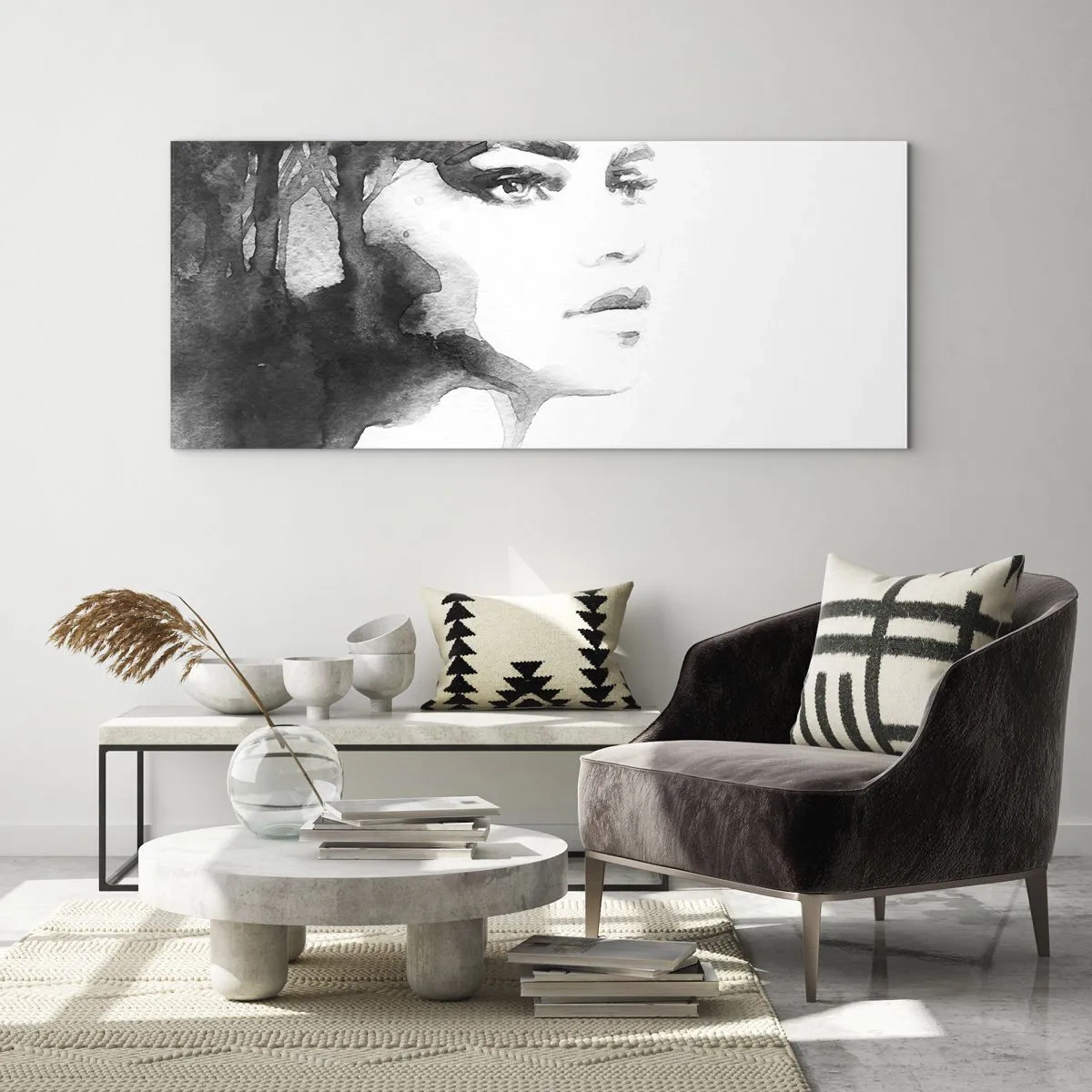 Glasbild - Bild auf glas - Aus Geheimnis und Nebel - 90x30 cm