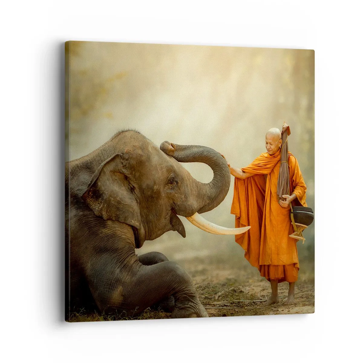 Bild auf Leinwand - Leinwandbild - Treffen unterwegs - 40x40 cm