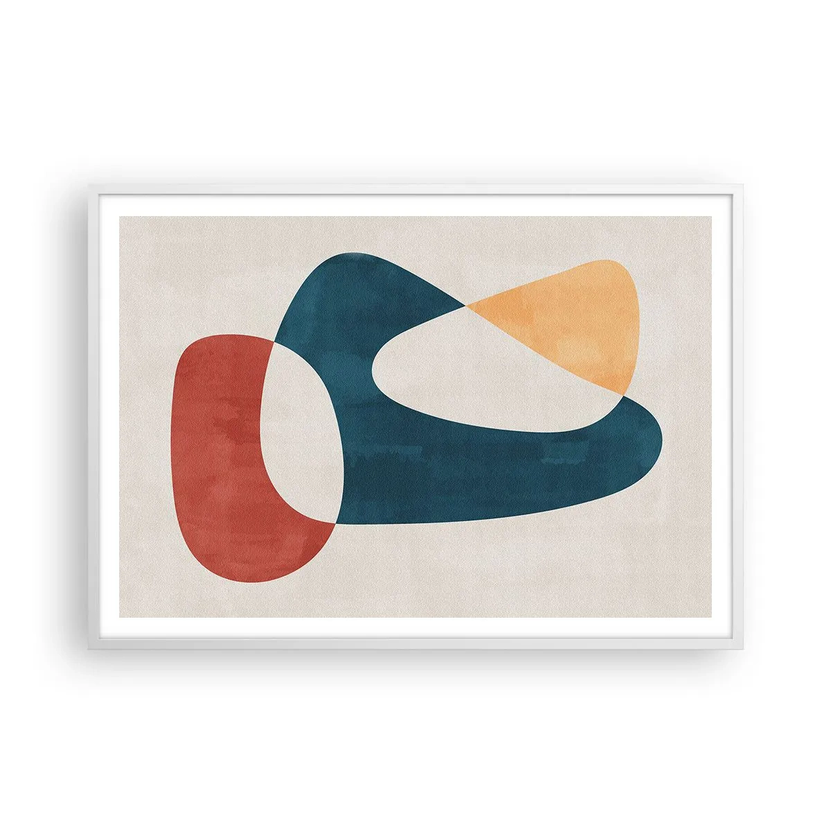 Poster in einem weißen Rahmen - Einflüsse und Metamorphosen - 100x70 cm