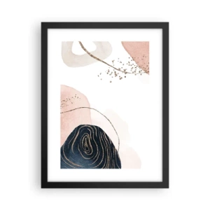 Poster in einem schwarzem Rahmen - Alles fließt - 30x40 cm
