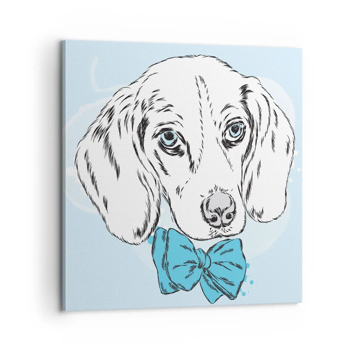 Bild auf Leinwand - Leinwandbild - Hunde-Eleganz - 60x60 cm
