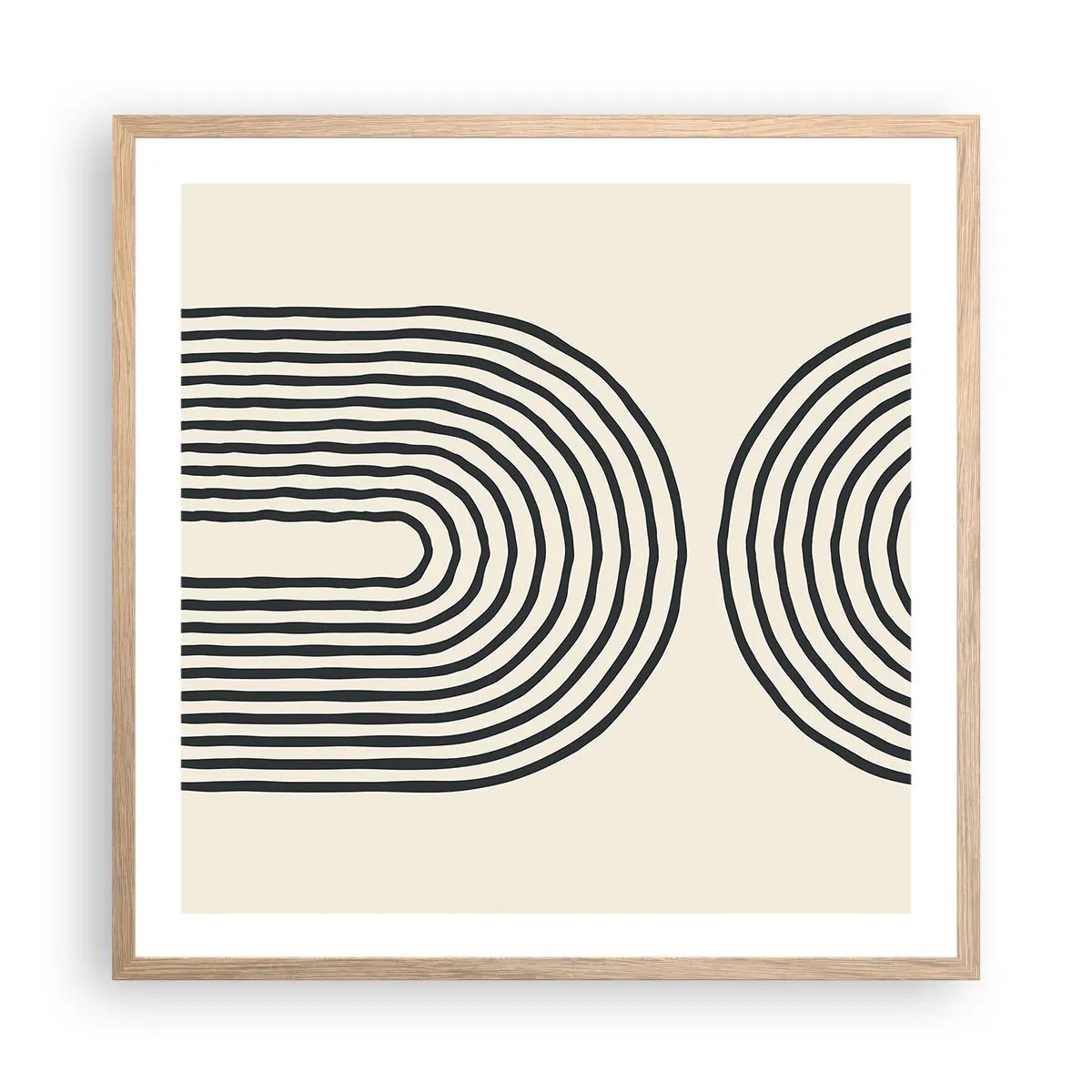 Poster in einem Rahmen aus heller Eiche - In einem Moment ... - 60x60 cm