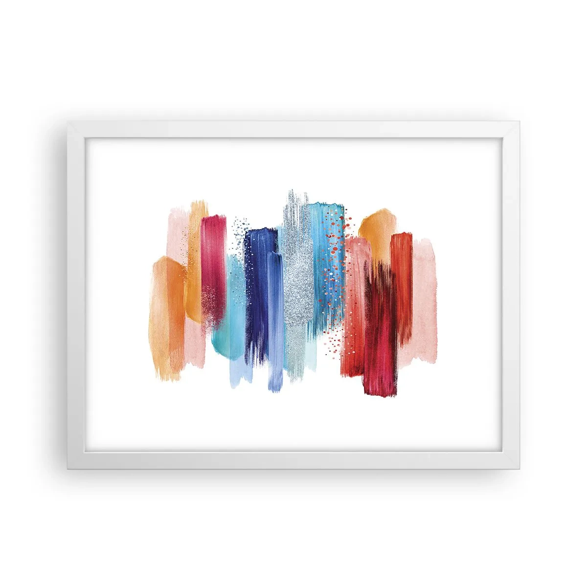 Poster in einem weißen Rahmen - Auf und ab - 40x30 cm