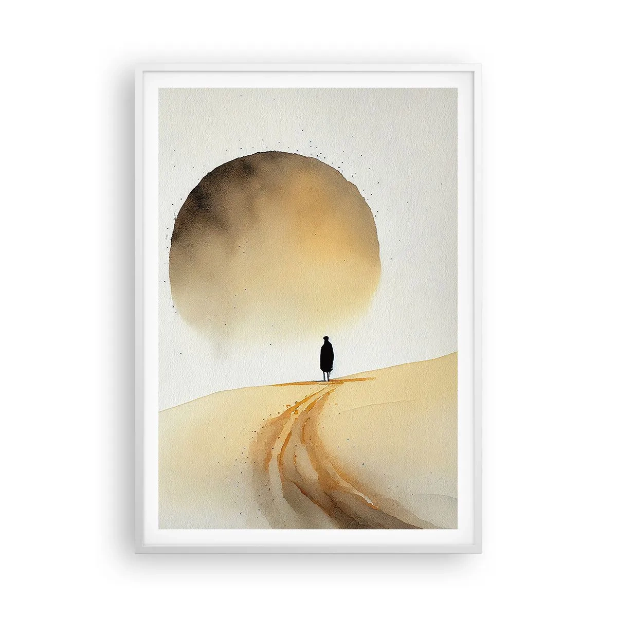 Poster in einem weißen Rahmen - Immer sehnsüchtig - 70x100 cm