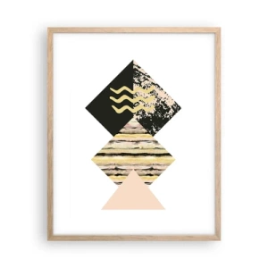 Poster in einem Rahmen aus heller Eiche - Es ist nicht so einfach - 40x50 cm